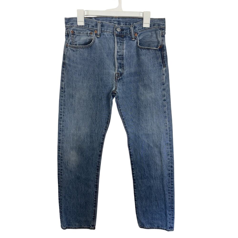 Levi’s 501 Original Fit Denim Jeans 32x32 Button Fly Stonewash Cotton
